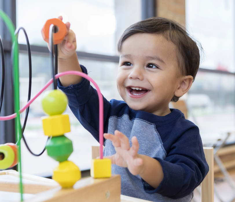A child playing outside